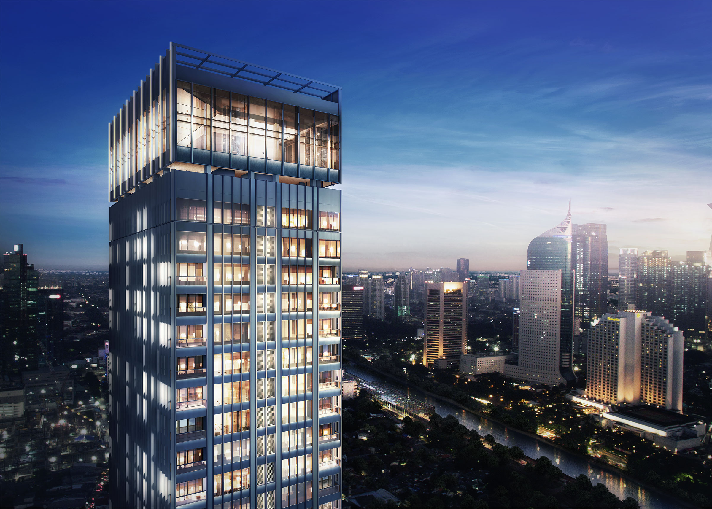 Above it all, panoramic views of the city. - 57 PROMENADE Residences jaksel
